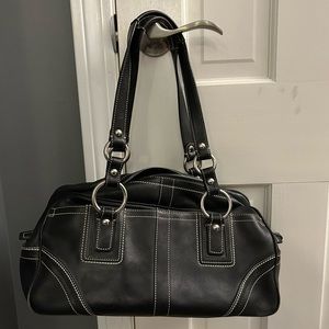 Coach leather shoulder bag/satchel.